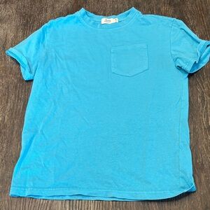 kids Blue Pocket Tee size medium